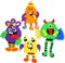 4E's Novelty 4-Pack Foam Halloween Craft Kits for Kids, Silly Halloween Monsters Magnet Craft Kit, Mess-Free Peel-and-Stick Sticker Pack, Ages 3+, Perfect for Occasion Monster Magnet Kit
